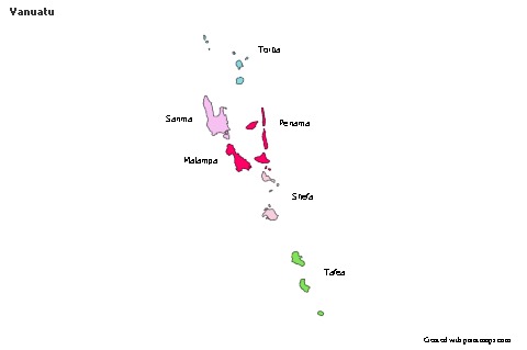 Sample Maps for Vanuatu (colored)