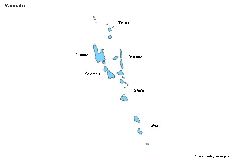 Sample Maps for Vanuatu (blue)