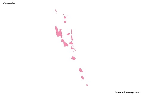 Sample Maps for Vanuatu (pink,outline)