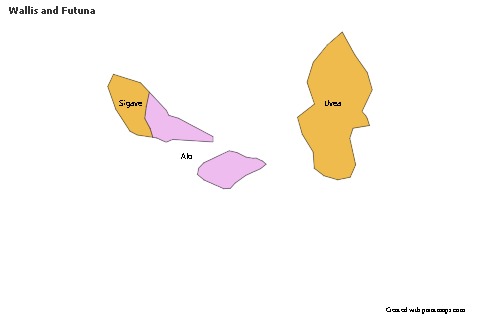 Sample Maps for Wallis and Futuna (colored)