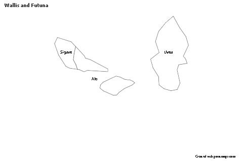 Sample Maps for Wallis and Futuna (black-white)