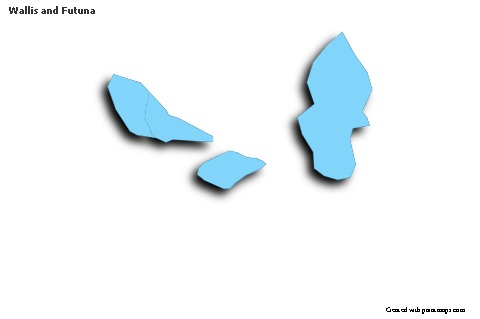 Sample Maps for Wallis and Futuna (blue,outline,shadowy)