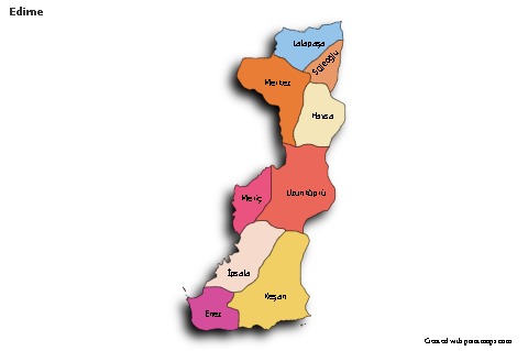 Sample Maps for Edirne (colored,shadowy)
