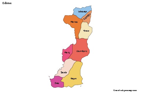 Sample Maps for Edirne (colored)