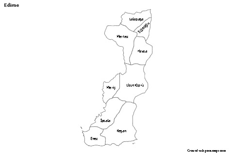 Sample Maps for Edirne (black-white)