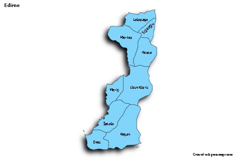 Sample Maps for Edirne (blue,shadowy)