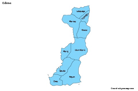 Sample Maps for Edirne (blue)