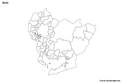 Mapas de muestra para Aichi (blanco-negro)