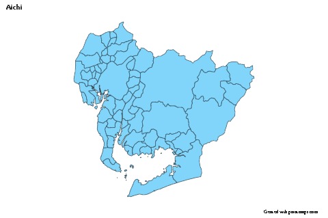 Mapas de muestra para Aichi (azul)