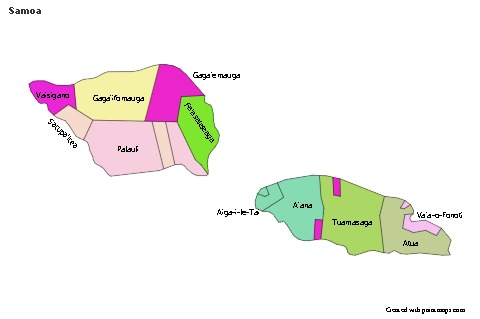 Sample Maps for Samoa (colored)
