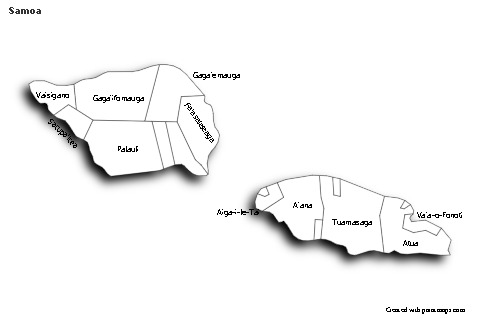 Sample Maps for Samoa (black-white)