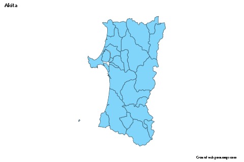 Contoh Peta untuk Akita (biru)