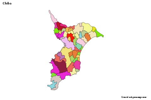 Sample Maps for Chiba (colored)