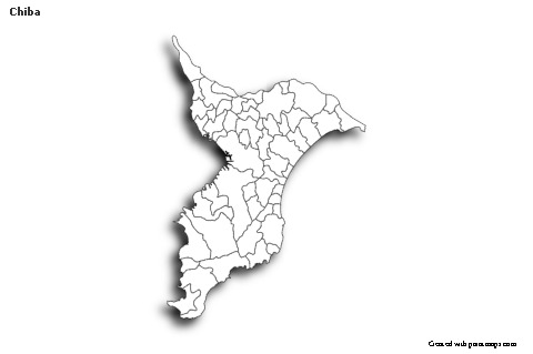 Sample Maps for Chiba (black-white,shadowy)