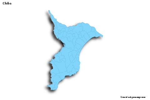 Sample Maps for Chiba (blue,outline,shadowy)