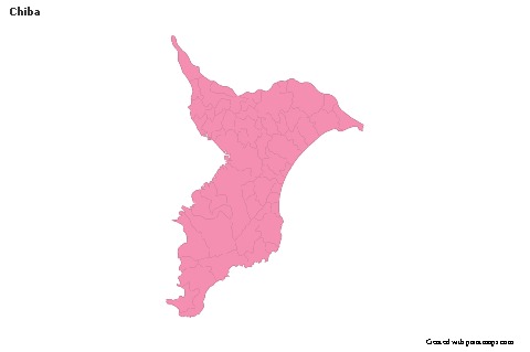 Sample Maps for Chiba (pink,outline)