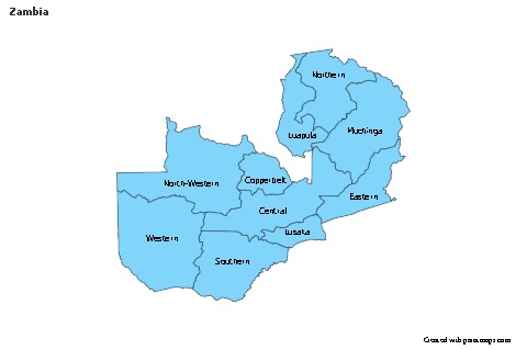 Sample Maps for Zambia (blue)