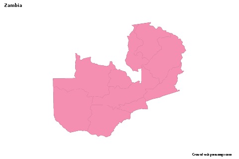 Sample Maps for Zambia (pink,outline)