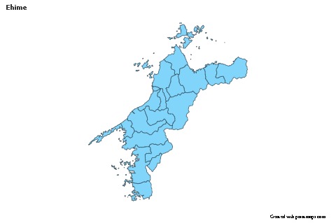 Mapas de muestra para Ehime (azul)