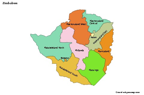 Sample Maps for Zimbabwe (colored)