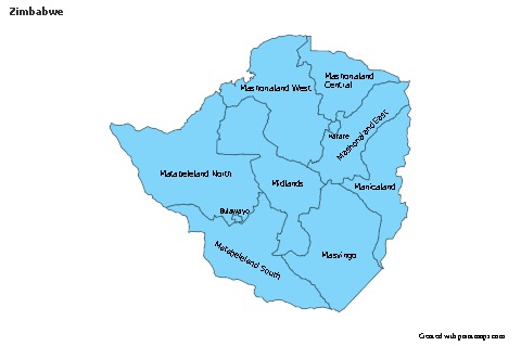 Sample Maps for Zimbabwe (blue)
