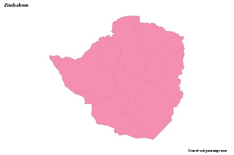 Sample Maps for Zimbabwe (pink,outline)