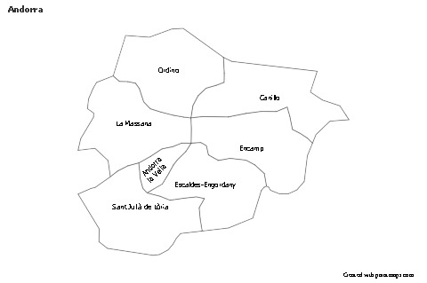 Sample Maps for Andorra (black-white)