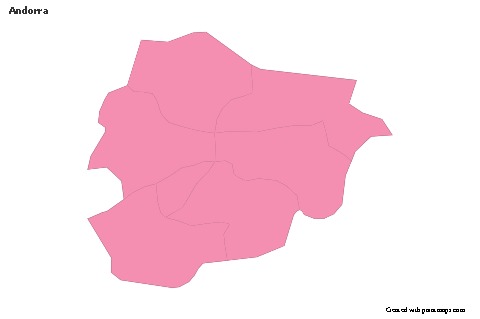 Sample Maps for Andorra (pink,outline)