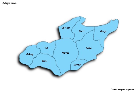Sample Maps for Adiyaman (blue,shadowy)
