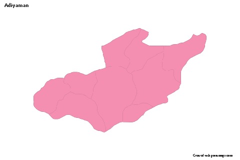 Sample Maps for Adiyaman (pink,outline)