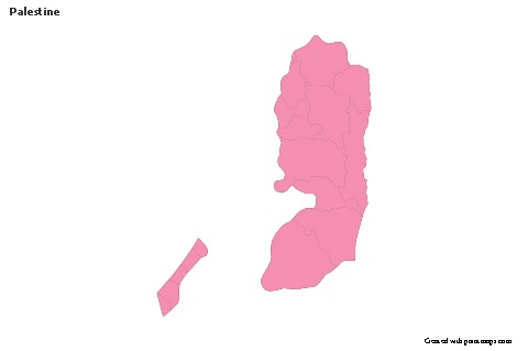Mapas de muestra para Palestina (rosa,contorno)