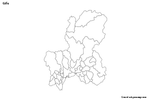 Mapas de muestra para Gifu (blanco-negro)