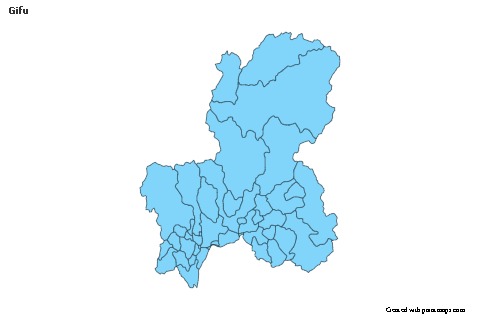 Mapas de muestra para Gifu (azul)