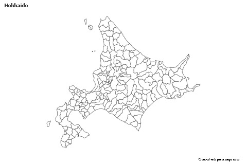 Sample Maps for Hokkaido (black-white)