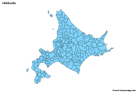 Sample Maps for Hokkaido (blue)