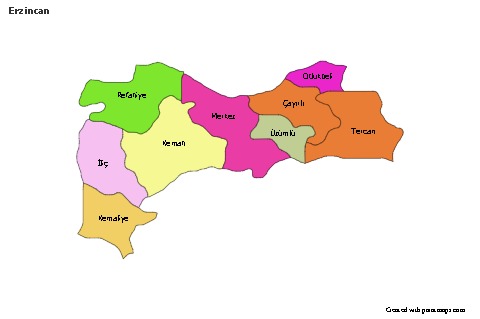 Sample Maps for Erzincan (colored)
