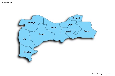 Sample Maps for Erzincan (blue,shadowy)