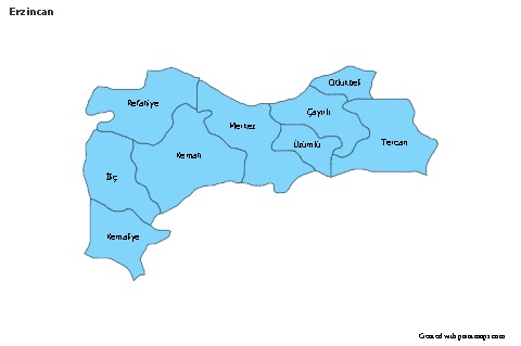 Sample Maps for Erzincan (blue)