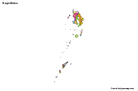 Sample Maps for Kagoshima (colored)