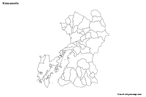 Mapas de muestra para Kumamoto (blanco-negro)