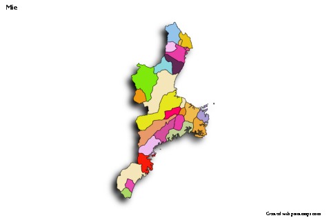 Mapas de muestra para Mie (coloreado,sombrío)