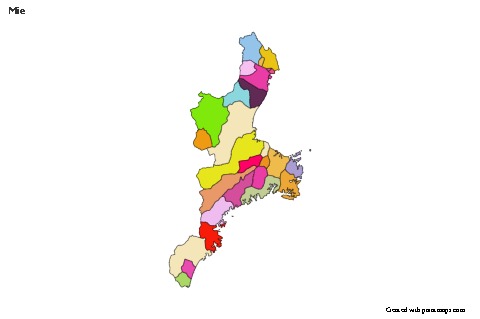Mapas de muestra para Mie (coloreado)