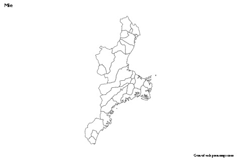 Mapas de muestra para Mie (blanco-negro)