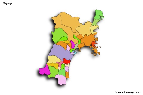 Contoh Peta untuk Miyagi (berwarna,bayangan)