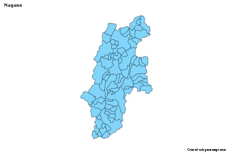 Mapas de muestra para Nagano (azul)