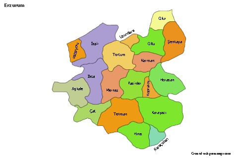 Sample Maps for Erzurum (colored)