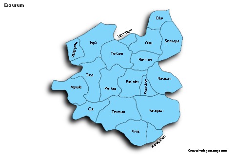 Sample Maps for Erzurum (blue,shadowy)