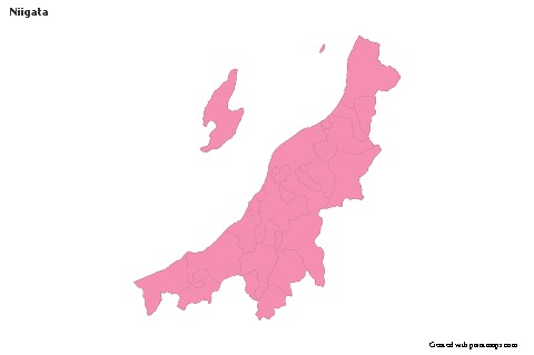Sample Maps for Niigata (pink,outline)