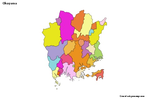 Sample Maps for Okayama (colored)