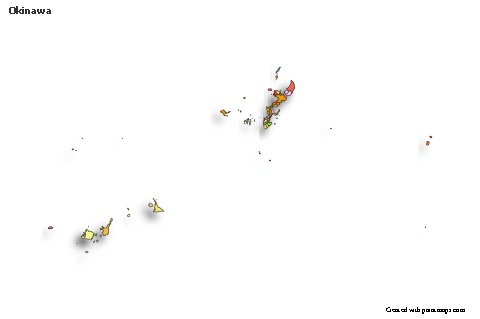 Sample Maps for Okinawa (colored,shadowy)